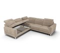 Ecksofa mit Bettkasten und Verstellbare Kopfstützen & Armlehne