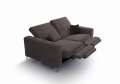 Malibu Relax II Sofa 2-Sitzer mit elektrischer Relaxfunktion und verstellbaren Kopfstützen, Stoff Terra 26