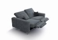Malibu Relax II Sofa 2-Sitzer mit elektrischer Relaxfunktion und verstellbaren Kopfstützen, Stoff Terra 92