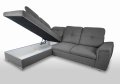Ecksofa DAVIO L mit Schlaffunktion und Bettkasten und verstellbare Kopfstützen