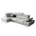 Ecksofa GALAXY MINI Ledersofa 170x280 cm Schlaffunktion Bettkasten einstellbar, Hellgrau U-24.png