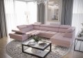 Ecksofa Leder GALAXY MAX II RELAX Rose Dekor