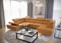 Ecksofa Leder GALAXY MAX II RELAX Senf Dekor