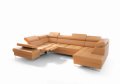 Ecksofa Leder GALAXY MAX II RELAX Senf