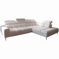 Ecksofa PLAZA L Boucle mit elektrische Sitzverstellung