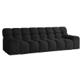 Campile BigSofa WERSAL elektrisch verstellbare Sitztiefe 288 cm - Eden 21 Schwarz