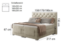 Boxspringbett COLEEN Hotelbett elektrisch kontinentales Bett
