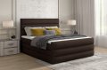 Boxspringbett CLARA Designerbett Hotelbett mit Bettkasten kontinentales Bett braun