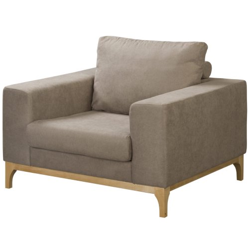 Sessel NITVA Holzelemente Wohnlandschaft Holzbeine