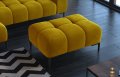 Ecksofa PLAZA MINI mit Relaxfunktion Elektrisch verstellbarer Sitz Sofa Hocker
