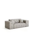Sofa Modest 2-Sitzer, breite Armlehnen & dekorative Kissen