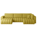 Ecksofa BONITO mit Bettkasten Schlaffunktion upholstered - Gelb
