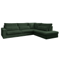Ecksofa SVEN – modernes Sofa in L-Form 315x245 cm, freistehend, bequem und stilvoll - Dunkelgrün
