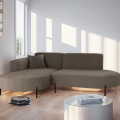 Parma Studio Hills – Ecksofa L-Form, Metallfüße, HR-Schaum & hoher Komfort - Braun (Quelle 21)