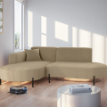 Parma Studio Hills – Ecksofa L-Form, Metallfüße, HR-Schaum & hoher Komfort - Beige, Hellbraun (Quelle 18)