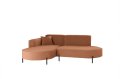 Parma Studio Hills Ziegel, Orange Ecksofa L-Form