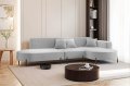 Parma Hills L – elegantes Ecksofa in L-Form mit hohen Beinen