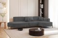 Parma Hills L – elegantes Ecksofa in L-Form mit hohen Beinen