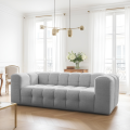 BALOO 3-Sitzer Sofa, Modernes Design & luxuriöser Komfort für dein Wohnzimmer - Hellgrau, Stoff Moly 70