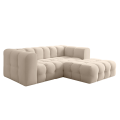 BALOO L MINI Ecksofa – modernes Design & Komfort mit hochwertiger HR-Schaumstoff-Polsterung - Beige (Tiffany 02)