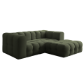 BALOO L MINI Ecksofa – modernes Design & Komfort mit hochwertiger HR-Schaumstoff-Polsterung - Grün (Tiffany 38)