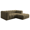 BALOO L MINI Ecksofa – modernes Design & Komfort mit hochwertiger HR-Schaumstoff-Polsterung - Grün, Stoff Moly 38