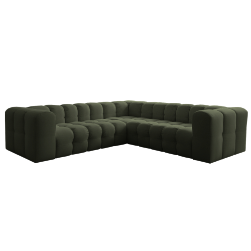 BALOO Corner Ecksofa 270x270 cm – modernes Design & Komfort mit hochwertiger HR-Schaumstoff-Polsterung - Grün (Tiffany 38).png