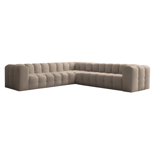 Ecksofa BALOO CORNER 300x300 cm – Komfort mit HR-Schaum und Wellenfedern - Taupe (Tiffany 29)