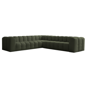Ecksofa BALOO CORNER  300x300 cm – Komfort mit HR-Schaum und Wellenfedern - Grün (Tiffany 38)