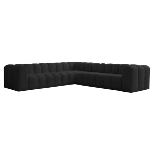Ecksofa BALOO CORNER  300x300 cm – Komfort mit HR-Schaum und Wellenfedern - Schwarz (Tiffany 20)