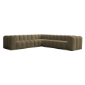 Ecksofa BALOO CORNER 300x300 cm – Komfort mit HR-Schaum und Wellenfedern - Grün, Stoff Moly 38