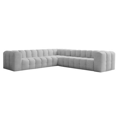 Ecksofa BALOO CORNER 300x300 cm – Komfort mit HR-Schaum und Wellenfedern - Hellgrau, Stoff Moly 70.png
