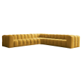 Ecksofa BALOO CORNER 330x330 cm – Komfort mit HR-Schaum und Wellenfedern - Senf (Tiffany 08)
