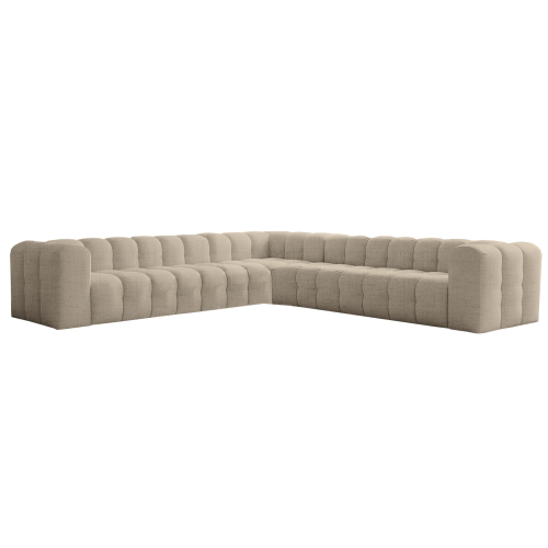 Ecksofa BALOO CORNER 330x330 cm – Komfort mit HR-Schaum und Wellenfedern - Beige, Stoff Moly 11 .png