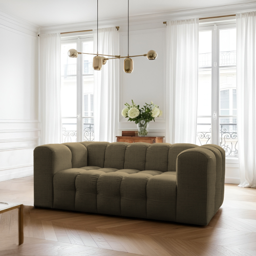 BALOO Sofa 2-Sitzer 200 cm – modernes Design & hoher Komfort – Grün, Stoff Moly 38.png