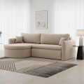 Verona L Ecksofa – Komfortables, freistehendes Wohnzimmer-Sofa mit Schlaffunktion & Bettkasten – Stoff Faro - Beige (Faro 02).png