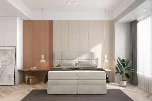 Boxspringbett PALACE mit 7-Zonen-Taschenfederkern & Bettkasten – modernes Polsterbett 160x200 cm