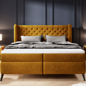 Boxspringbett Madison – Eleganz & Komfort vereint | Hochwertiges Bett mit 7-Zonen-Taschenfederkern - 160x200 cm 