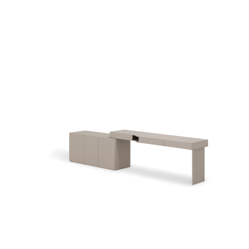 WOOW SET-04 – moderner Schreibtisch mit Schrank für Jugendliche - RECHTS