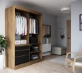 HAIDAR Schiebetürenschrank – Moderner Kleiderschrank mit viel Stauraum | 140 cm