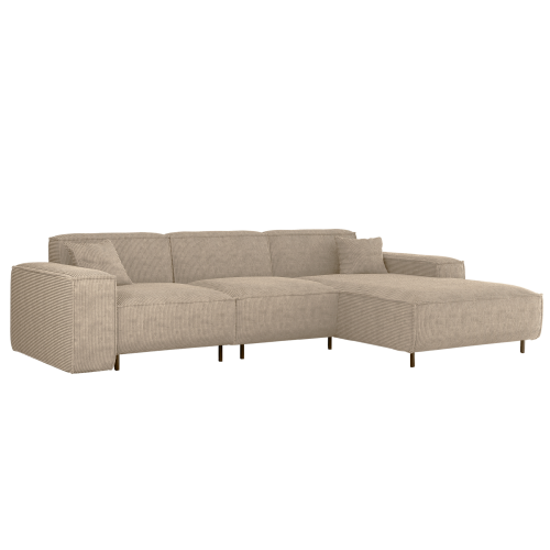 Ecksofa LUGA L HILLS – elegantes Designer-Ecksofa in L-Form mit Strukturstoff SCALA für modernes Wohnen, Stoff Scala - Beige.png