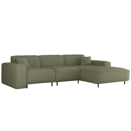 Ecksofa LUGA L HILLS – elegantes Designer-Ecksofa in L-Form mit Polsterstoff ARTICO für modernes Wohnen - Grün.png