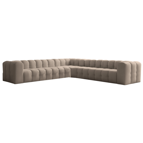 Ecksofa BALOO CORNER 330x330 cm – Komfort mit HR-Schaum und Wellenfedern - Taupe (Tiffany 29)