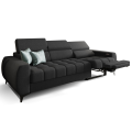 Porto III Relax Sofa mit elektrischer Relaxfunktion, verstellbaren Kopfstützen, HR- & T35-Schaum, Wellenfedern Typ B, Veloursstoff Gemma 90 - Dunkelgrau - Rechts.png