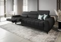 Porto III Relax Sofa mit elektrischer Relaxfunktion, verstellbaren Kopfstützen, HR- & T35-Schaum, Wellenfedern Typ B