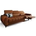 Porto III Relax Sofa mit elektrischer Relaxfunktion, verstellbaren Kopfstützen, HR- & T35-Schaum, Wellenfedern Typ B, Echtleder L-6 - Orange, Ziegel - RECHTS.png