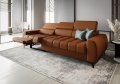 Porto III Relax Sofa mit elektrischer Relaxfunktion, verstellbaren Kopfstützen, HR- & T35-Schaum, Wellenfedern Typ B