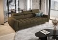 PORTO III 260 cm – Design-Sofa mit verstellbaren Kopfstützen, HR-Schaum, Wellenfedern