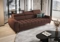 PORTO III 260 cm – Design-Sofa mit verstellbaren Kopfstützen, HR-Schaum, Wellenfedern