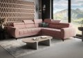 Porto Max 255x255 cm – Ecksofa mit Schlaffunktion und Bettkasten, Hochwertiger HR- & T35-Schaum, Regulierbare Kopfstützen0